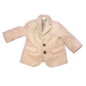Janie and Jack 100% Wool blazer. Infant 6-12 months. Cream/tan. Picture/event